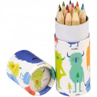 Set de 12 crayons de Couleur Monstres Rigolos