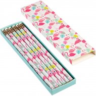 Bo�te de 6 crayons Flamant Rose Party