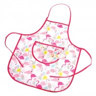 Tabliers Flamant Rose (3-6 ans) - Coton plastifi�