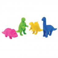 4 Gommes Dinos Colors