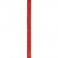 Ruban Joyeuses F�tes Rouge (5 cm - 5 m)