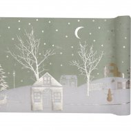 Chemin de Table Village de No�l (3 m) - Coton