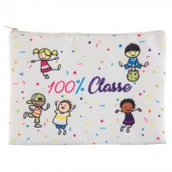 Pochette Zipp�e Merci Ma�tresse (21 cm)