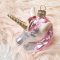 Suspension T�te de Licorne Rose (11 cm) - Verre images:#3