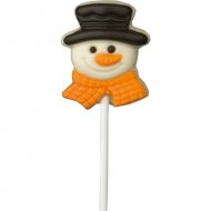 Sucette Bonhomme de Neige en chocolat