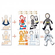 2 Pantins Super H�ros/Cosmonaute � Personnaliser