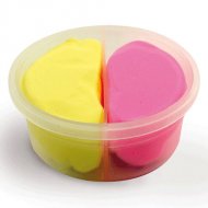 Duo p�te � modeler Jaune/Rose Fluo Padaboo