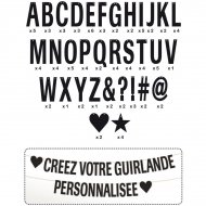 Guirlande de Lettres Noir � Personnaliser