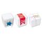 6 Mini Boites Cubes (5,5 cm) � d�corer - Carton Blanc images:#0