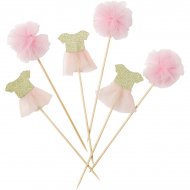 12 Pics Tulle Rose Love Pink (14 cm)