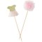 12 Pics Tulle Rose Love Pink (14 cm) images:#2