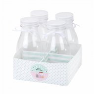 4 Petites Bouteilles de lait vintage - Plastique