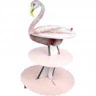 Pr�sentoir � G�teau Flamant Rose Romance