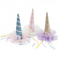 1 Pince Mini Corne de licorne (12,5 cm)