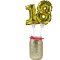 12 Mini Ballons chiffre OR (13 cm) images:#1
