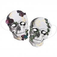 8 Masques F�te des Morts Baroque - Carton