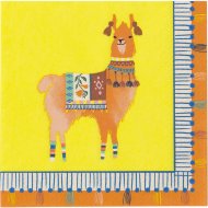 20 Petites Serviettes Lama Latina