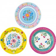 12 Assiettes Floral Latina