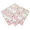 16 Petites Serviettes Cygne Pinky images:#1