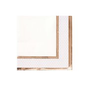 16 Serviettes El�gance Rose Gold