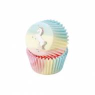 30 Caissettes Cupcakes - Licorne Pastel