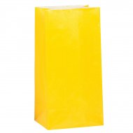 12 Sacs papier Jaune