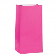12 Sacs papier Rose fuschia