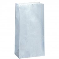 10 Sacs papier Argent