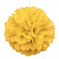 Boule Papier Froufrous Jaune