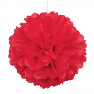 Boule Papier Frou-frou Rouge