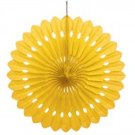1 Eventail D�co Jaune (40 cm)