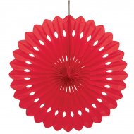 1 Eventail D�co Rouge (40 cm)