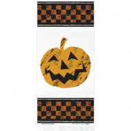 20 Pochettes Cadeaux cello Citrouille Damier