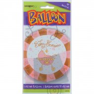 Ballon � Plat Baby Shower fille