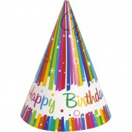 8 Chapeaux Happy Birthday Rainbow