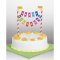 Kit D�cors � G�teau Happy Birthday Rainbow images:#2
