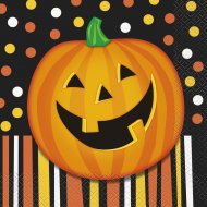 20 Serviettes Smiling Pumpkin