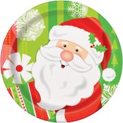 8 Petites Assiettes Gentil P�re No�l