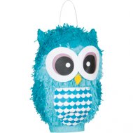 Pinata Chouette Bleue 3D