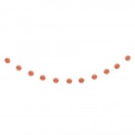Guirlande Mini Boules Papier 3D Corail
