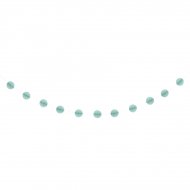 Guirlande Mini Boules Papier 3D Vert Menthe