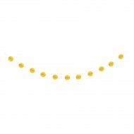 Guirlande Boules 3D Jaune