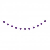 Guirlande Boules 3D Violet