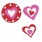 24 Maxi Confettis Coeur Farandole (5 cm) images:#0