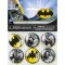 6 Balles Rebondissantes Batman DC (3 cm) images:#1