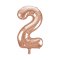 Ballon G�ant Chiffre 2 Rose Gold (86 cm) images:#0