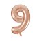 Ballon G�ant Chiffre 9 Rose Gold (86 cm) images:#0