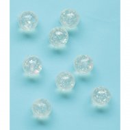8 Balles rebondissante Crystal Paillettes (3 cm)