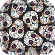 10 Petites Assiettes Calavera Skull
