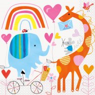 16 Serviettes ZOO Baby